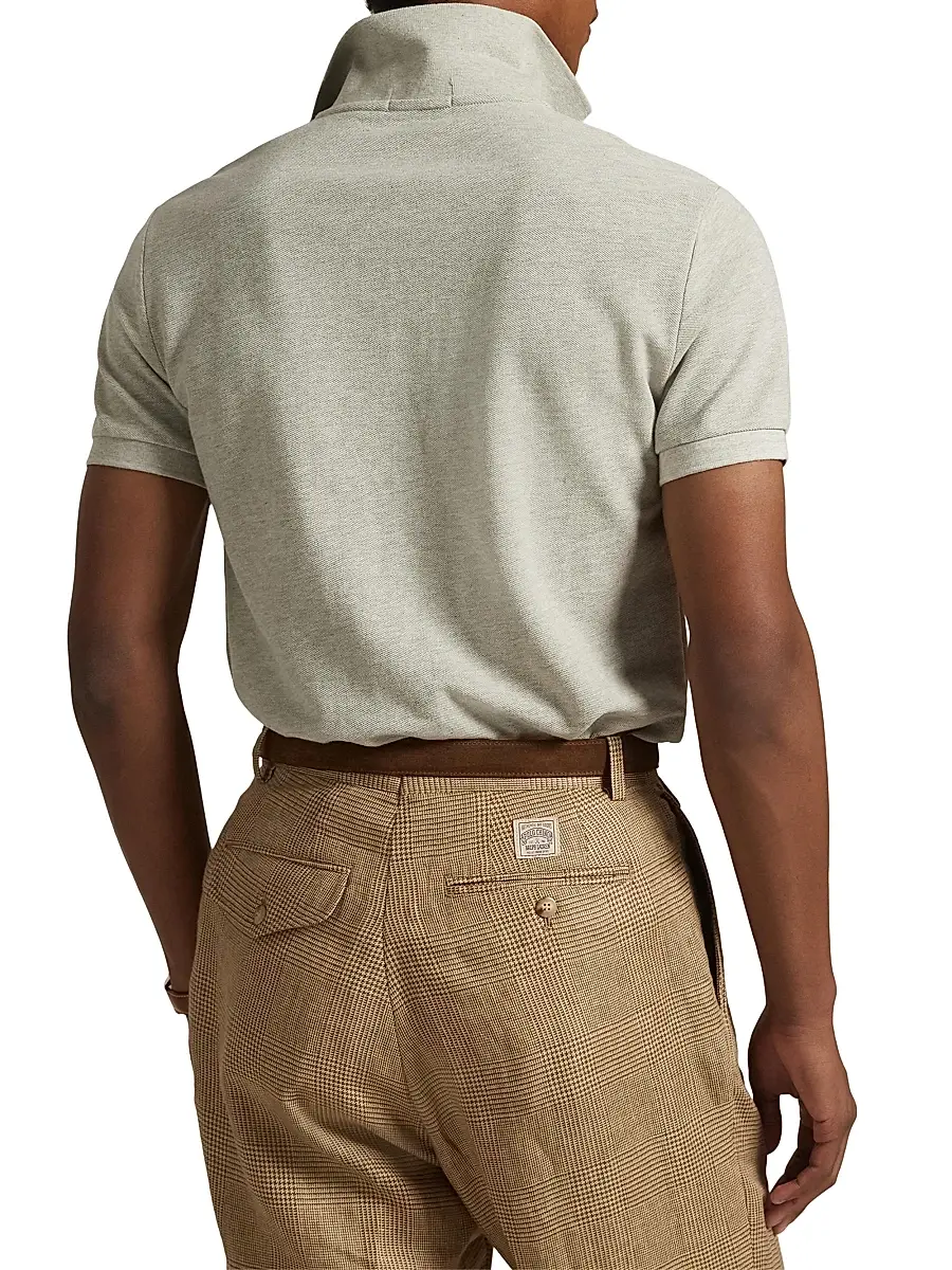 Polo Ralph Lauren Men's Custom-Slim-Fit Mesh Polo Shirt - Light Sport Heather | Thumbnail 21 Polo Ralph Lauren Men's Custom-Slim-Fit Mesh Polo Shirt - Light Sport Heather | Thumbnail 21
