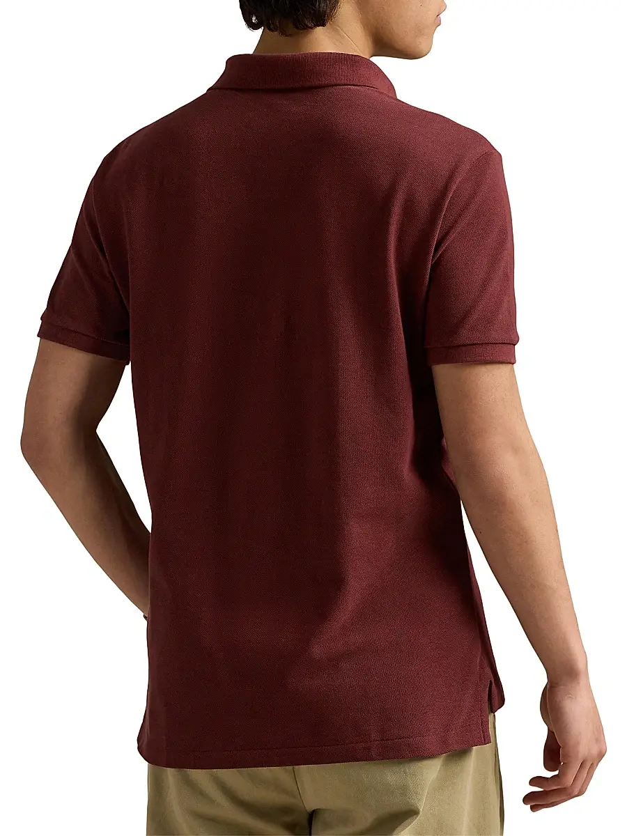 Polo Ralph Lauren Men's Custom-Slim-Fit Mesh Polo Shirt - Light Sport Heather | Thumbnail 9 Polo Ralph Lauren Men's Custom-Slim-Fit Mesh Polo Shirt - Light Sport Heather | Thumbnail 9