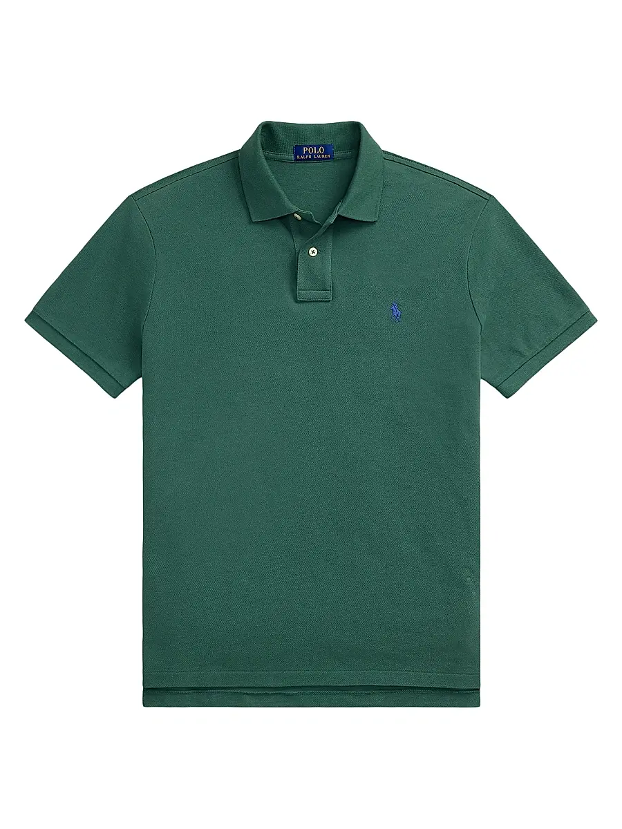 Polo Ralph Lauren Men's Custom-Slim-Fit Mesh Polo Shirt - Sky Lavender | Thumbnail 11 Polo Ralph Lauren Men's Custom-Slim-Fit Mesh Polo Shirt - Sky Lavender | Thumbnail 11