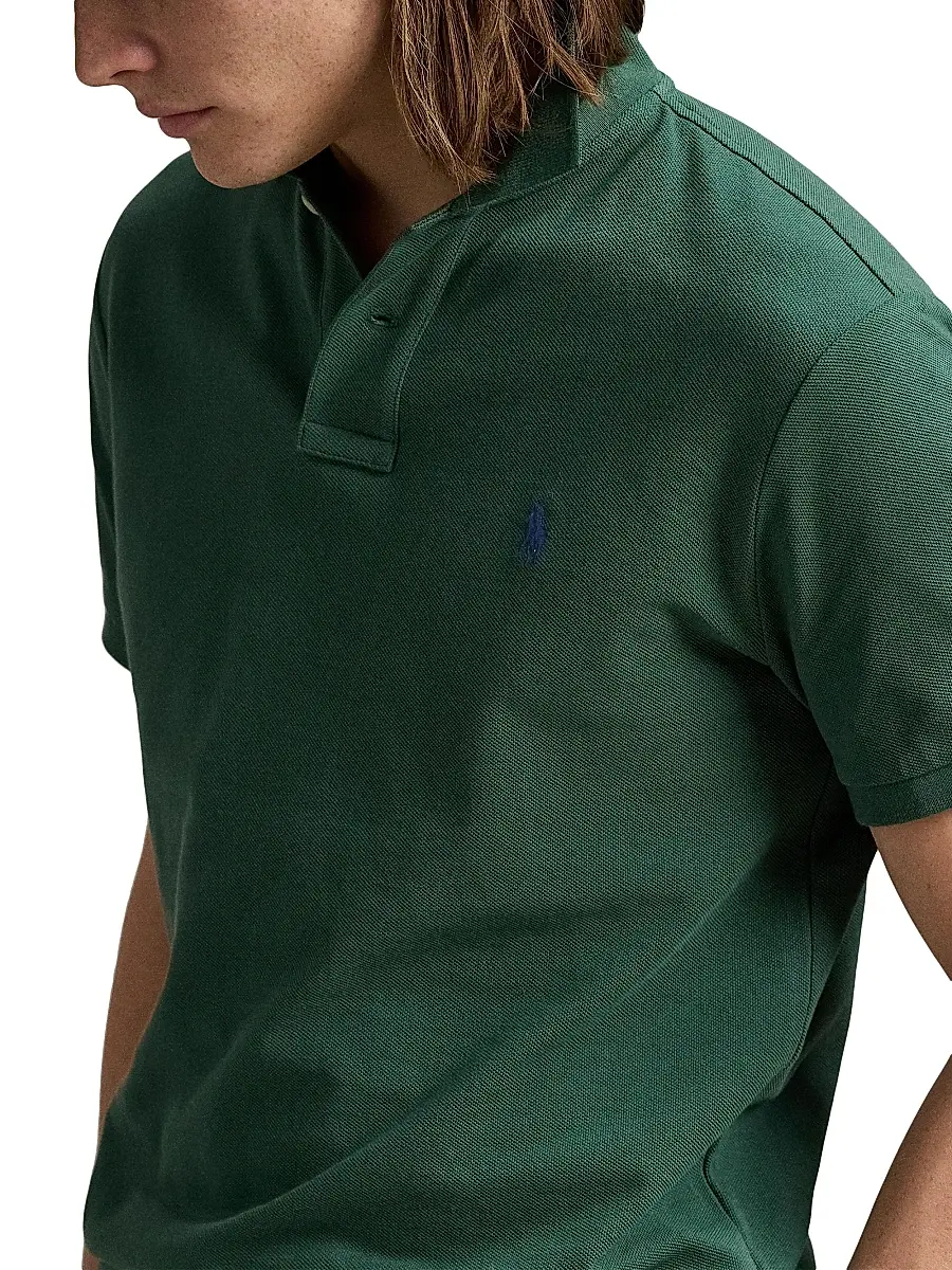 Polo Ralph Lauren Men's Custom-Slim-Fit Mesh Polo Shirt - Sky Lavender | Thumbnail 15 Polo Ralph Lauren Men's Custom-Slim-Fit Mesh Polo Shirt - Sky Lavender | Thumbnail 15