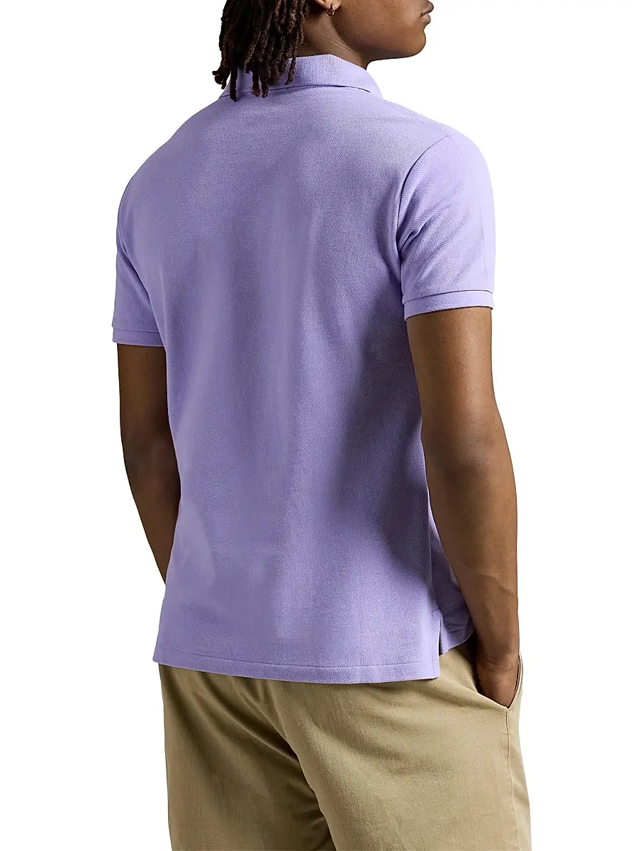 Polo Ralph Lauren Men's Custom-Slim-Fit Mesh Polo Shirt - Sky Lavender | Thumbnail 19 Polo Ralph Lauren Men's Custom-Slim-Fit Mesh Polo Shirt - Sky Lavender | Thumbnail 19