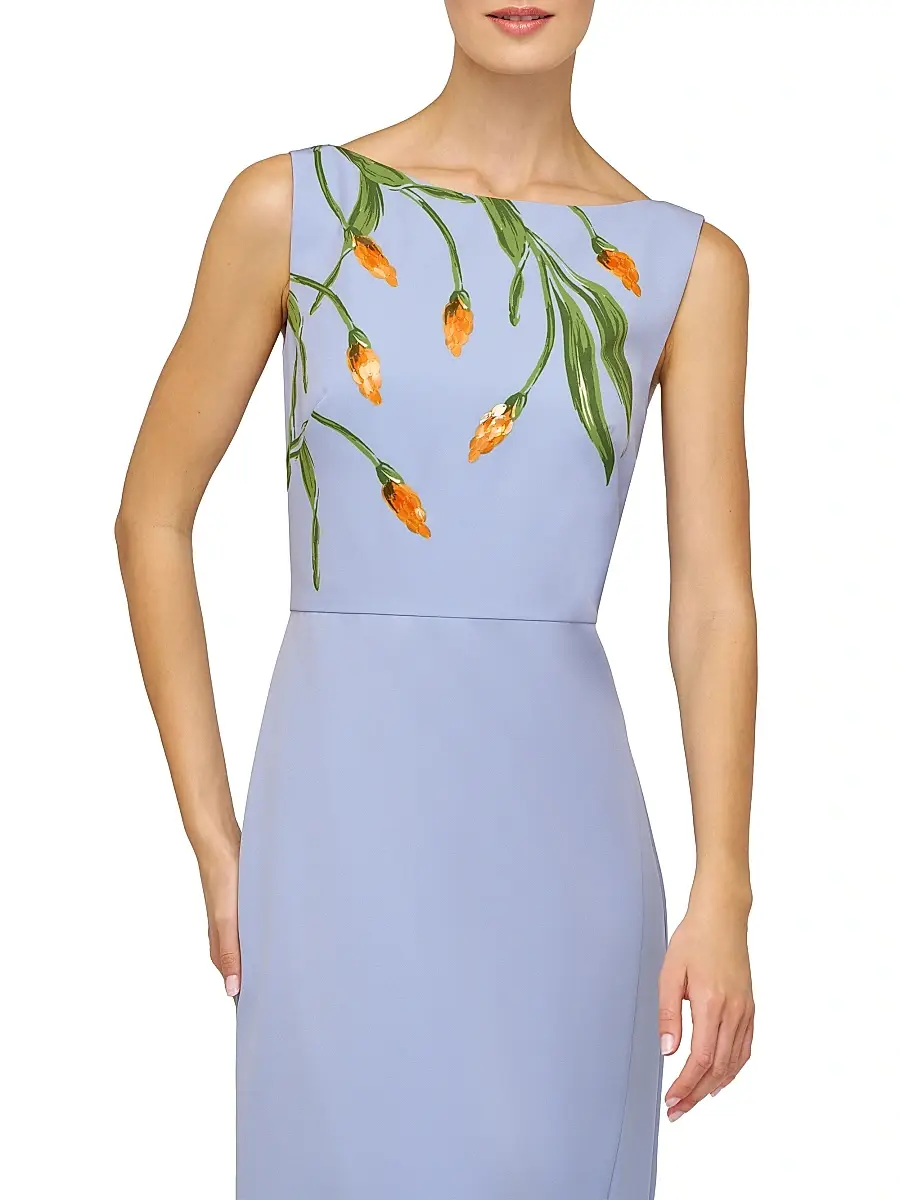Kay Unger Women's Ira Embellished Column Gown | Thumbnail 6 Kay Unger Women's Ira Embellished Column Gown | Thumbnail 6