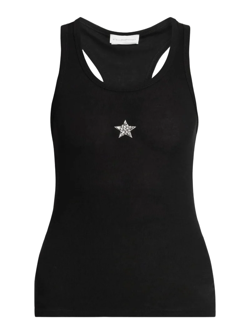 Women's Crystal Mini Star Scoopneck Tank