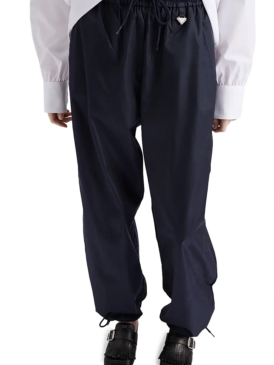 Prada Women's Re-Nylon Joggers - Blue | Thumbnail 4 Prada Women's Re-Nylon Joggers - Blue | Thumbnail 4