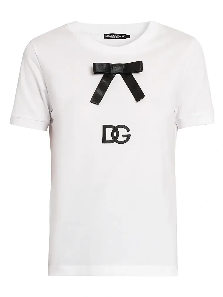Women's Bow Logo Cotton T-Shirt Women's Bow Logo Cotton T-Shirt
