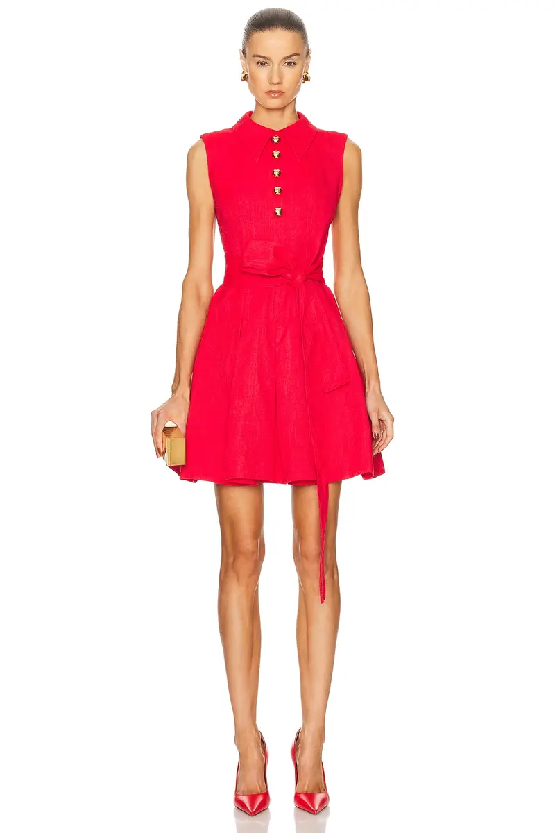 Carolina Herrera Pleated Mini Dress