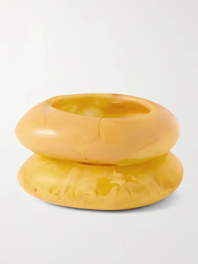 Dinosaur Designs Rock Medium Set Of Two Resin Bangles | Thumbnail 3