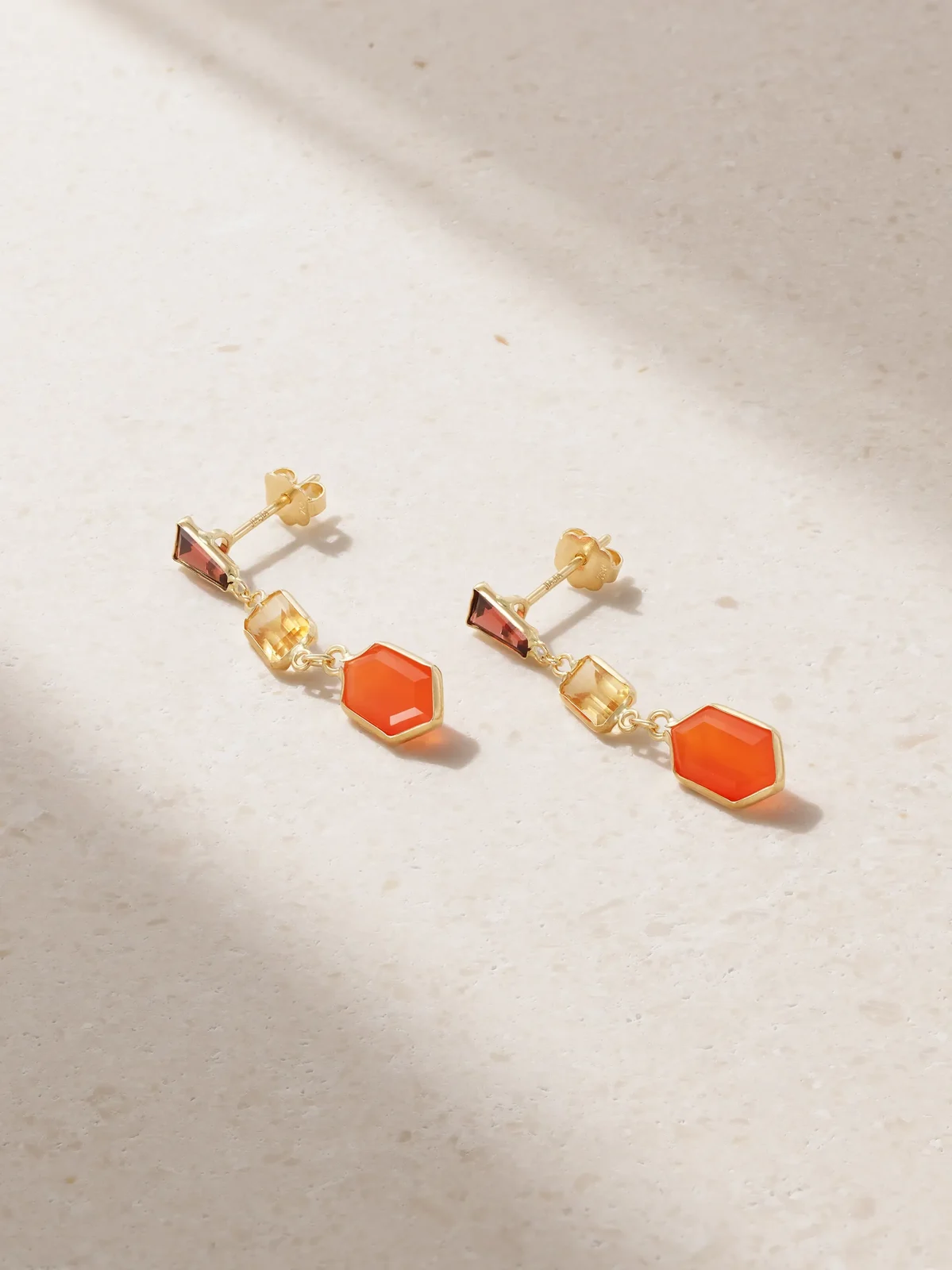 Chakra Gold Multi-stone Earrings Chakra Gold Multi-stone Earrings