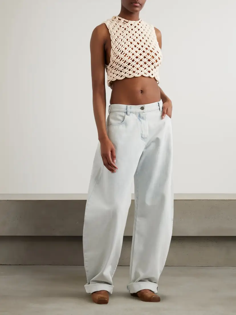 Alaïa Low-rise Barrel-leg Jeans | Thumbnail 2
