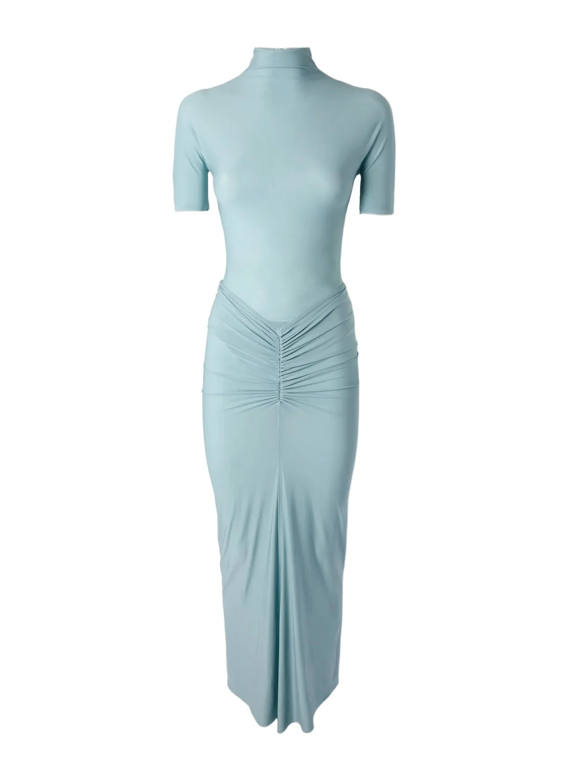 Ruched Stretch-jersey Midi Dress