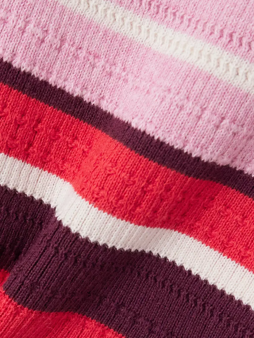 La DoubleJ Veneziana Striped Ribbed Cotton Shorts | Thumbnail 5