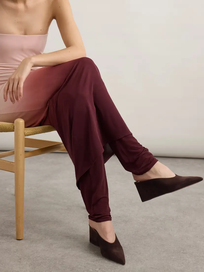 Alaïa 75 Suede Point-toe Wedge Mules | Thumbnail 2