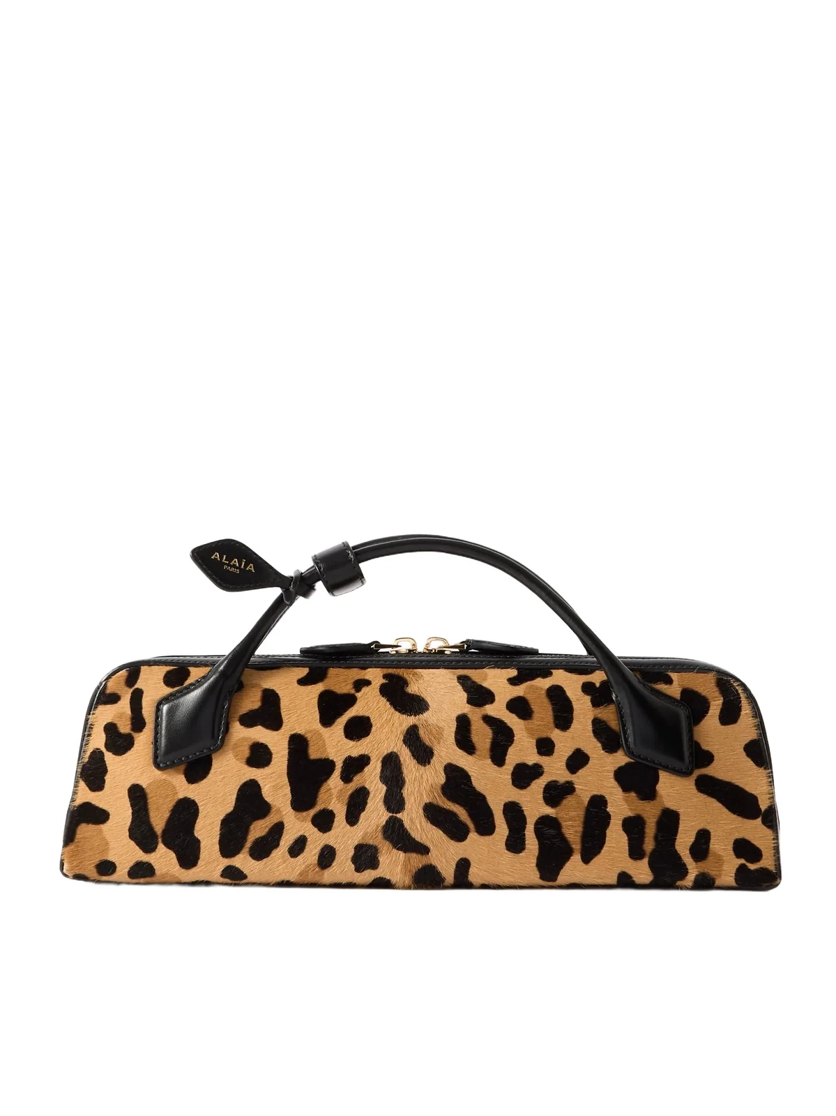 Le Teckel Leather-trimmed Leopard-print Calf Hair Clutch Le Teckel Leather-trimmed Leopard-print Calf Hair Clutch
