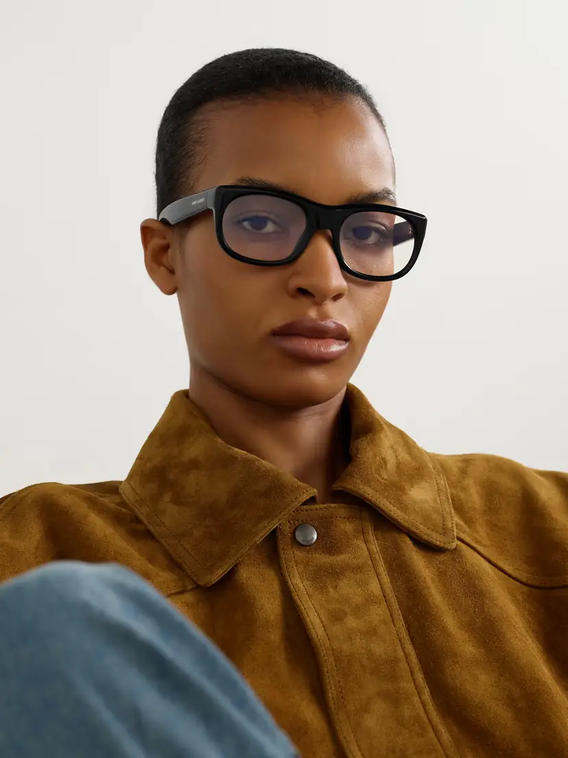 Saint Laurent Eyewear Romy D-frame Acetate Optical Glasses | Thumbnail 2 Saint Laurent Eyewear Romy D-frame Acetate Optical Glasses | Thumbnail 2