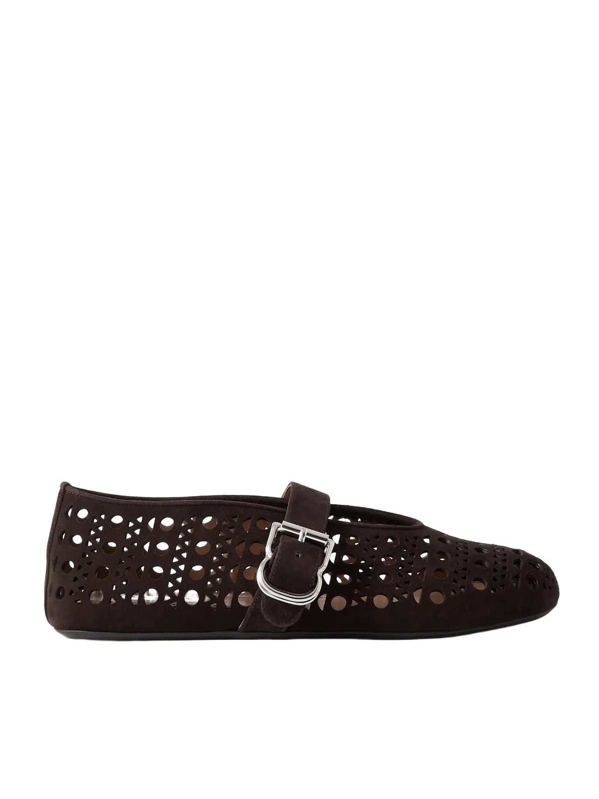 Perforated Suede Ballet Flats Perforated Suede Ballet Flats
