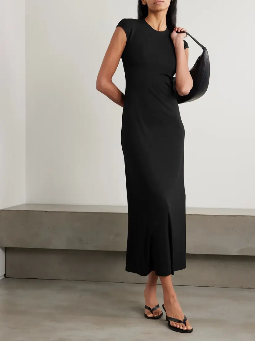 TOTEME Garderob Stretch-jersey Midi Dress | Thumbnail 2 TOTEME Garderob Stretch-jersey Midi Dress | Thumbnail 2
