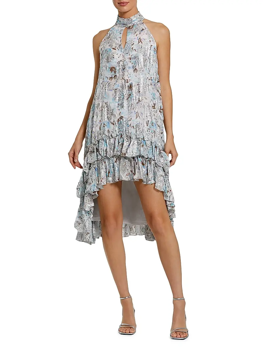 Mac Duggal Women's Ieena 2 Ruffled A-Line Minidress