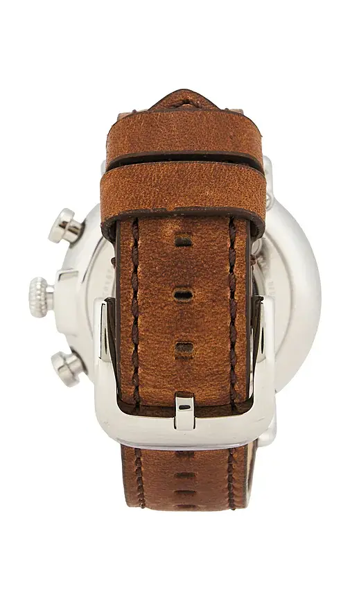 Shinola Runwell 2 Eye Chrono 41mm Watch British Tan Leather Strap | Thumbnail 2