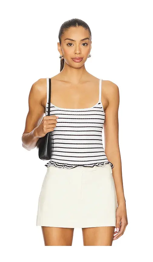 L'Academie Nicole Ribbed Tank | Image 1 L'Academie Nicole Ribbed Tank | Image 1