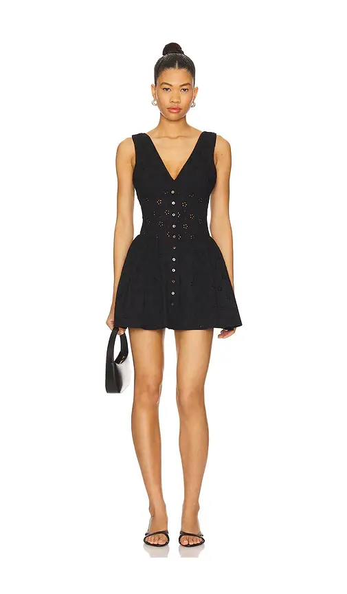 Frankies Bikinis Marley Eyelet Mini Dress