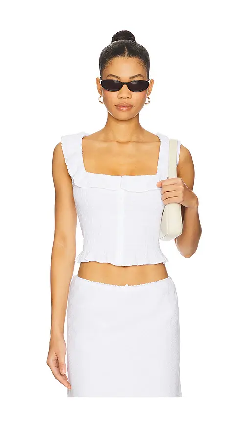 GUIZIO Paloma Smocked Top | Image 1 GUIZIO Paloma Smocked Top | Image 1