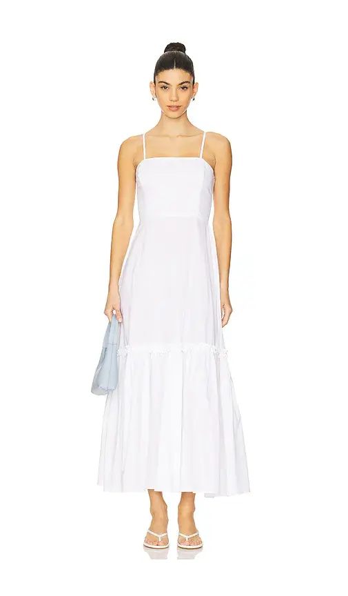 WeWoreWhat Ruffle Flare Midi Dress