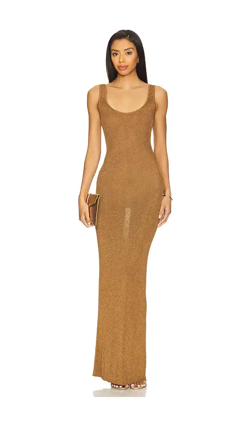 Lovers and Friends Benilda Metallic Maxi Dress