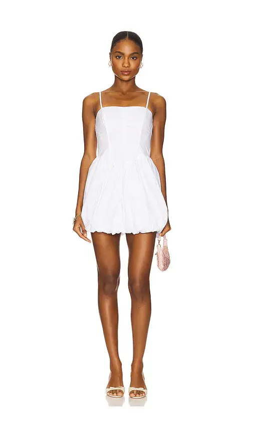 Fleur du Mal Poplin Corset Bubble Dress