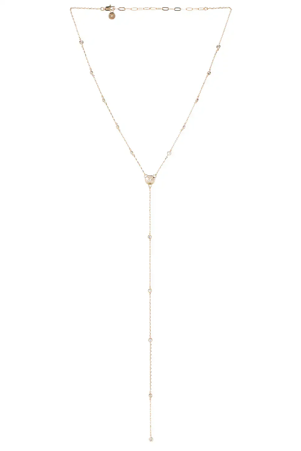 Ettika Santorini Shell Lariat Necklace