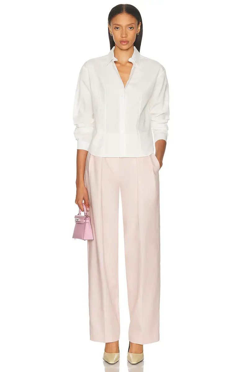 RENGGLI Cropped Long Sleeve Button Up Top | Thumbnail 4 RENGGLI Cropped Long Sleeve Button Up Top | Thumbnail 4