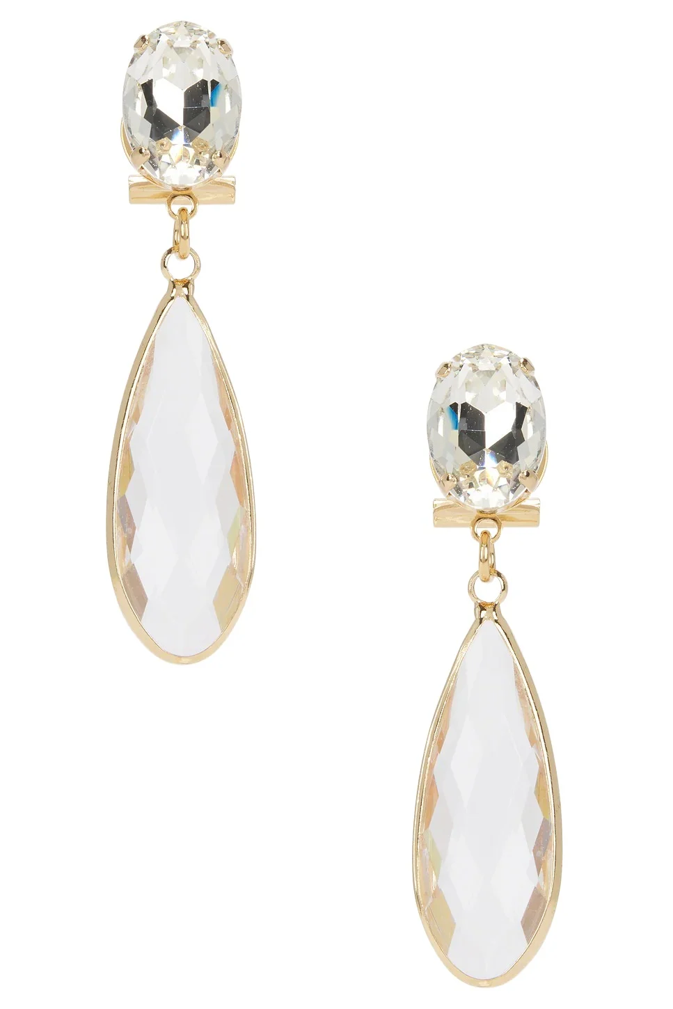 Omega Clasp Mono Colour Drop Earrings