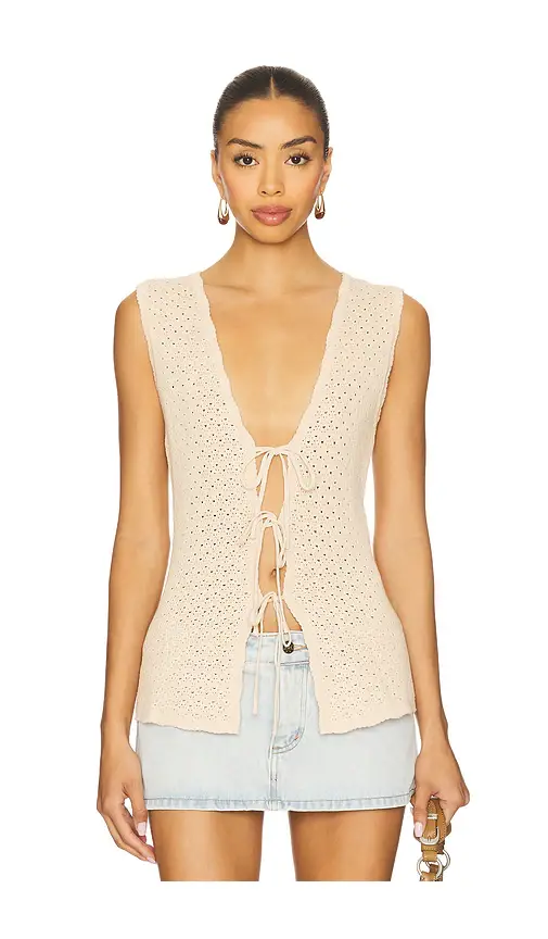 Lizzy Tie Front Vest