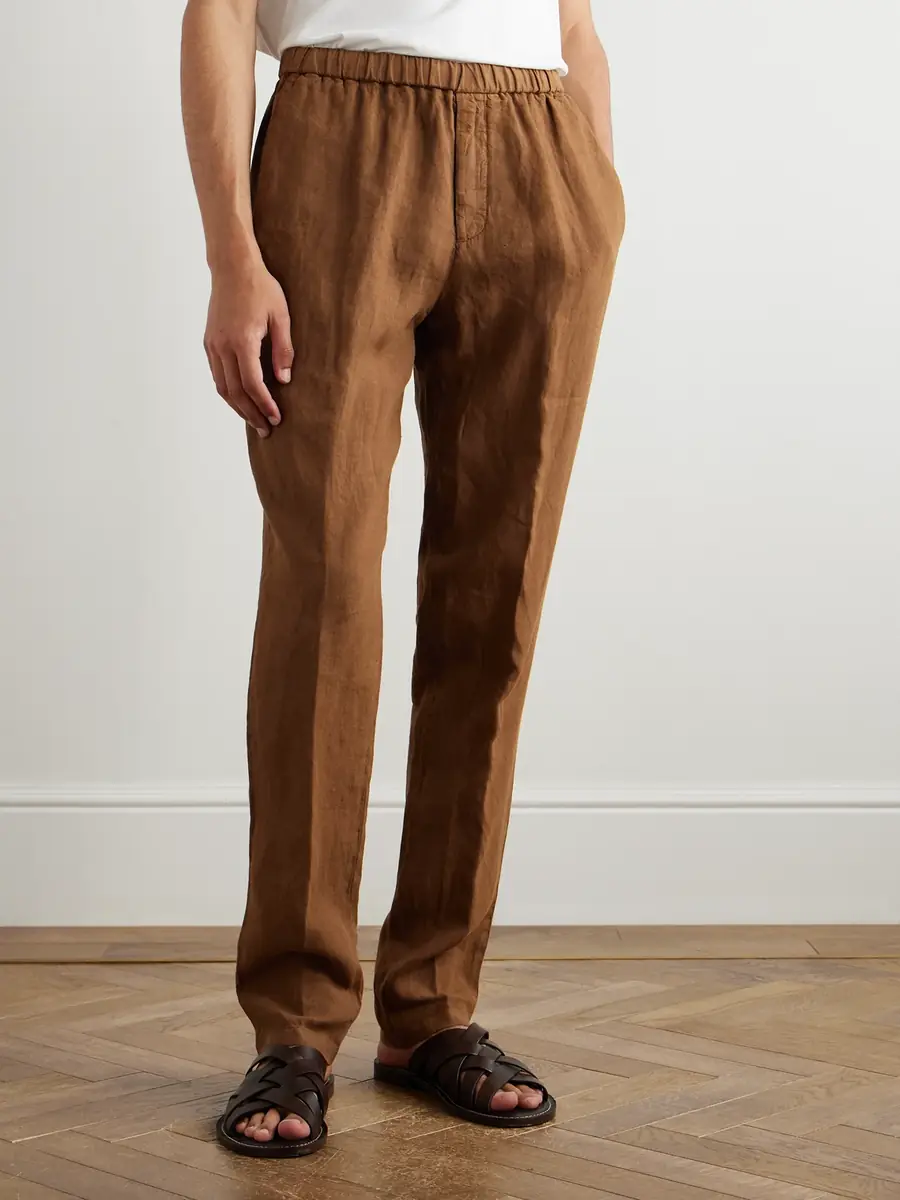 Boglioli Tapered Linen Trousers - Men | Thumbnail 3 Boglioli Tapered Linen Trousers - Men | Thumbnail 3