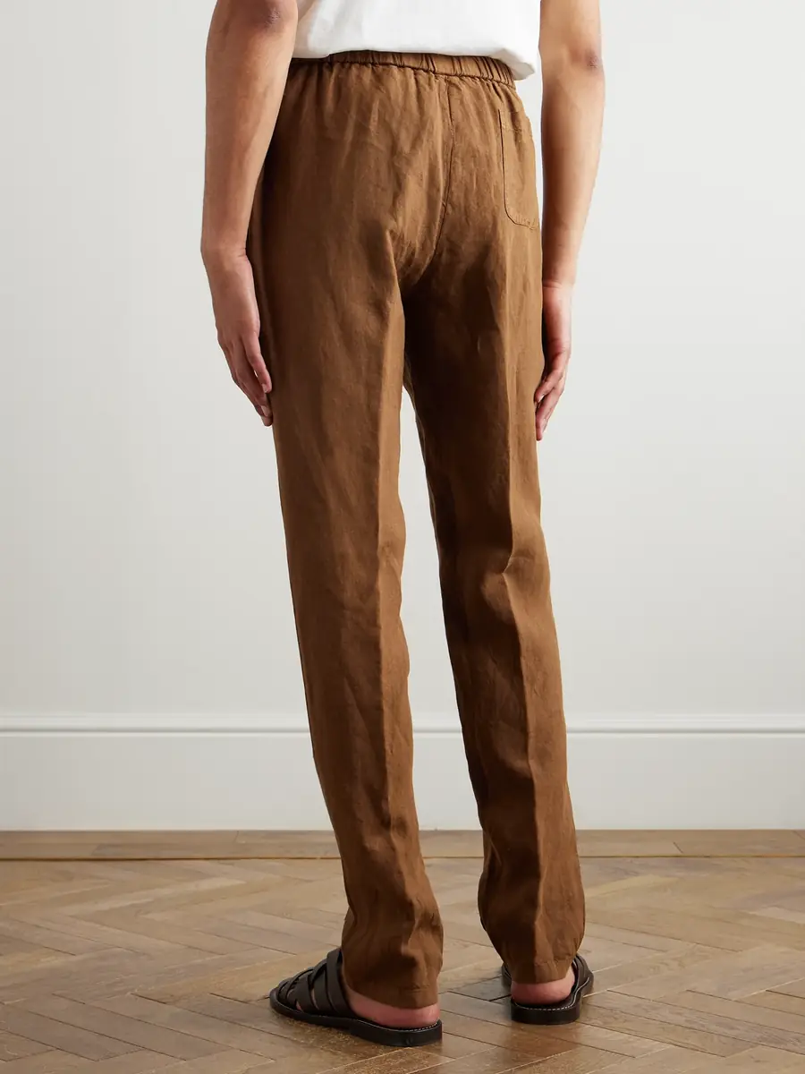 Boglioli Tapered Linen Trousers - Men | Thumbnail 4 Boglioli Tapered Linen Trousers - Men | Thumbnail 4