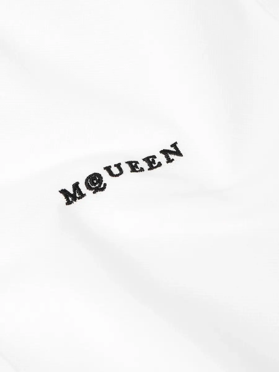 Alexander McQueen Logo-Embroidered Cotton-Piqué Polo Shirt - Men | Thumbnail 4 Alexander McQueen Logo-Embroidered Cotton-Piqué Polo Shirt - Men | Thumbnail 4