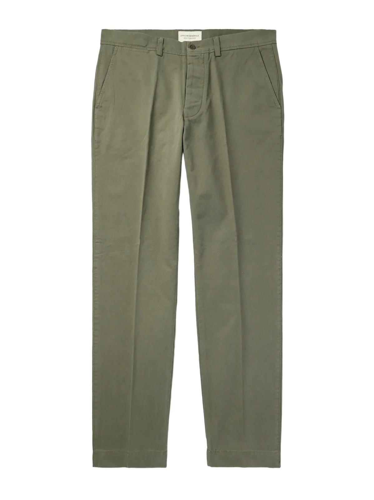 Straight-Leg Garment-Dyed Cotton-Twill Trousers - Men Straight-Leg Garment-Dyed Cotton-Twill Trousers - Men