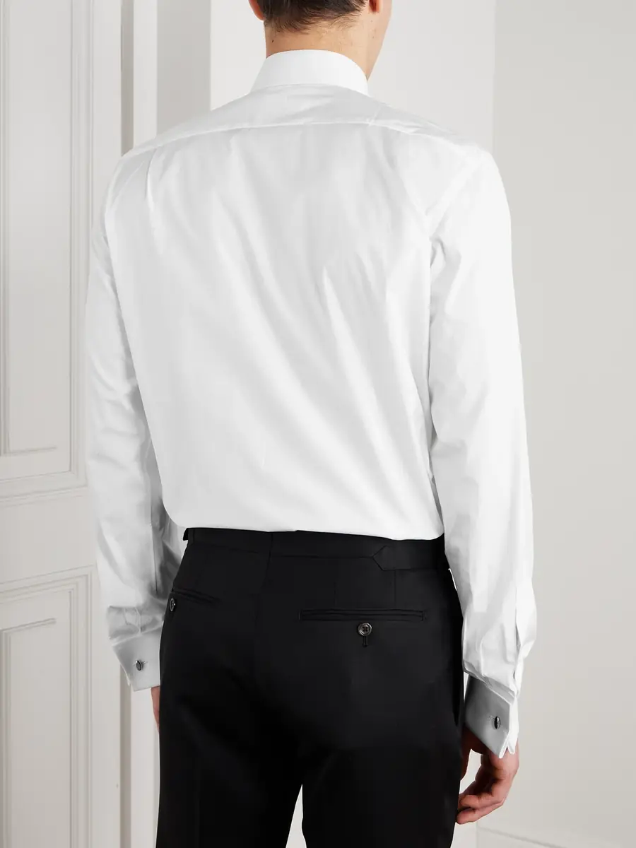 Tom Ford Double-Cuff Cotton-Poplin Shirt - Men | Thumbnail 3 Tom Ford Double-Cuff Cotton-Poplin Shirt - Men | Thumbnail 3