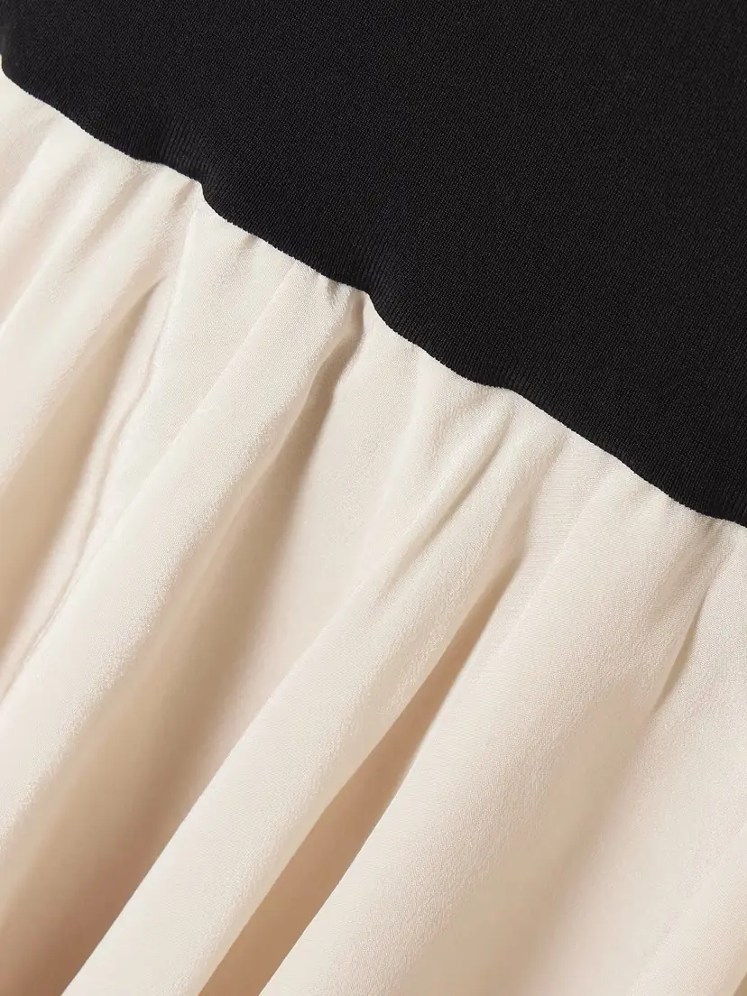 ESSE Studios Illi Scarf-detailed Strapless Stretch-knit And Silk Crepe De Chine Mini Dress | Thumbnail 4 ESSE Studios Illi Scarf-detailed Strapless Stretch-knit And Silk Crepe De Chine Mini Dress | Thumbnail 4