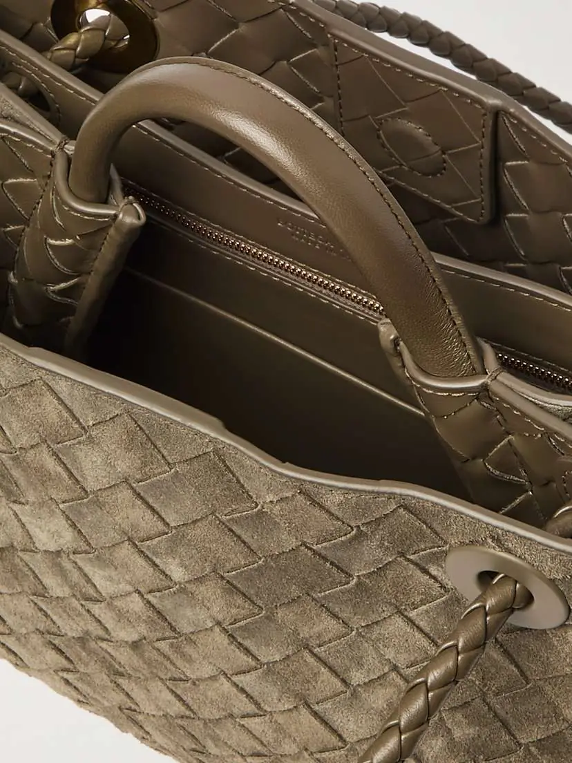 Bottega Veneta Andiamo Small Intrecciato Suede Tote | Thumbnail 5 Bottega Veneta Andiamo Small Intrecciato Suede Tote | Thumbnail 5