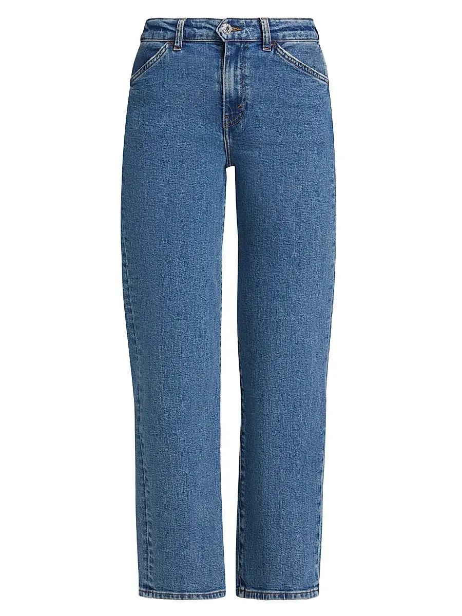 RE/DONE Women's The Westley Mid-Rise Straight Ankle Jeans