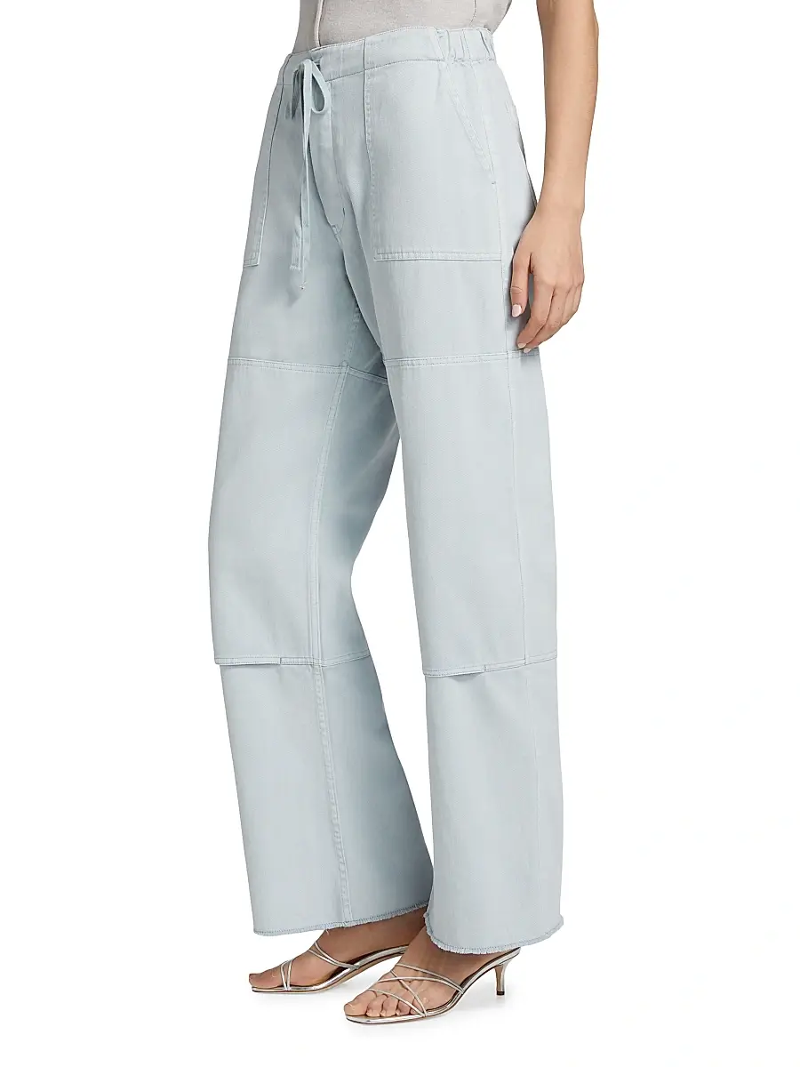 RE/DONE Women's Beach Cotton Drawstring Pants | Thumbnail 4 RE/DONE Women's Beach Cotton Drawstring Pants | Thumbnail 4