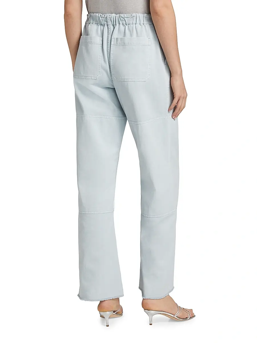 RE/DONE Women's Beach Cotton Drawstring Pants | Thumbnail 5 RE/DONE Women's Beach Cotton Drawstring Pants | Thumbnail 5