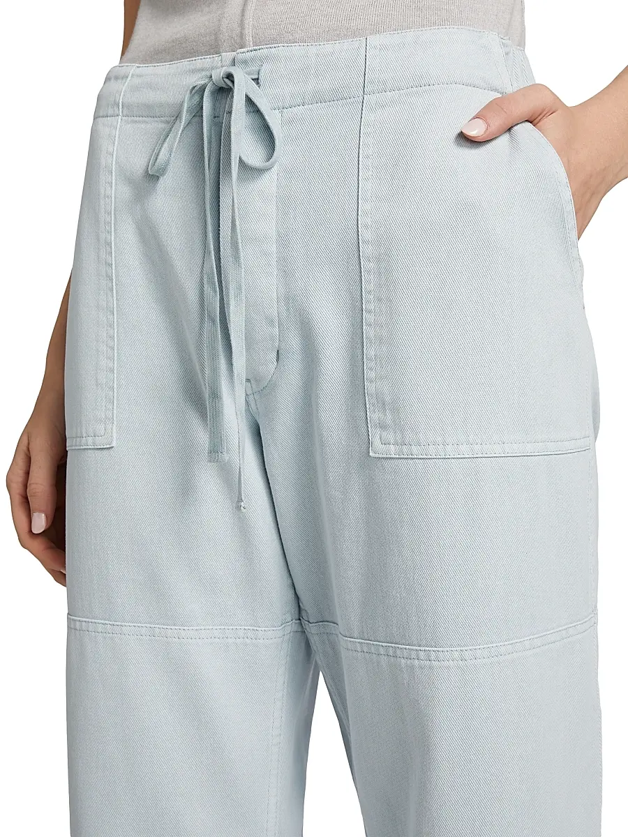 RE/DONE Women's Beach Cotton Drawstring Pants | Thumbnail 6 RE/DONE Women's Beach Cotton Drawstring Pants | Thumbnail 6