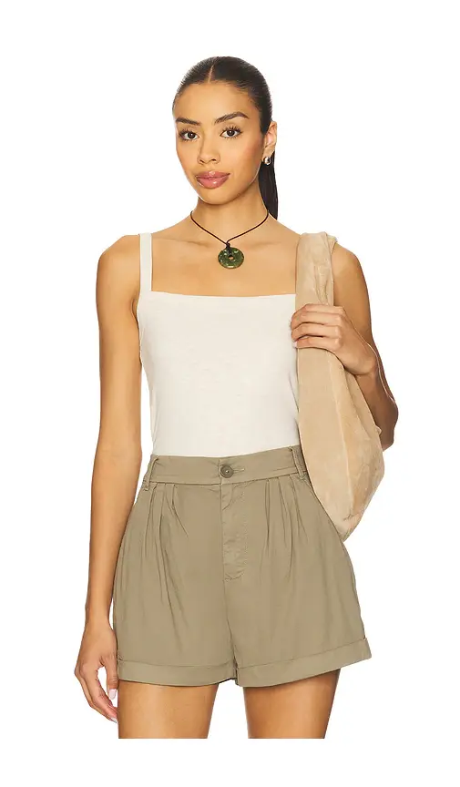 rag & bone Slub Square Neck Tank Top