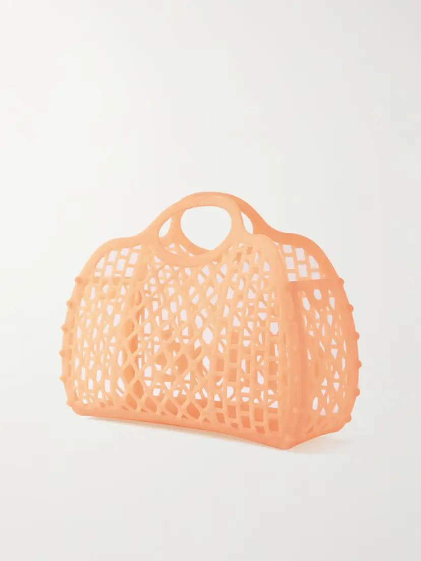 Chloé Cage Leather-trimmed Studded Rubber Shoulder Bag | Thumbnail 3 Chloé Cage Leather-trimmed Studded Rubber Shoulder Bag | Thumbnail 3