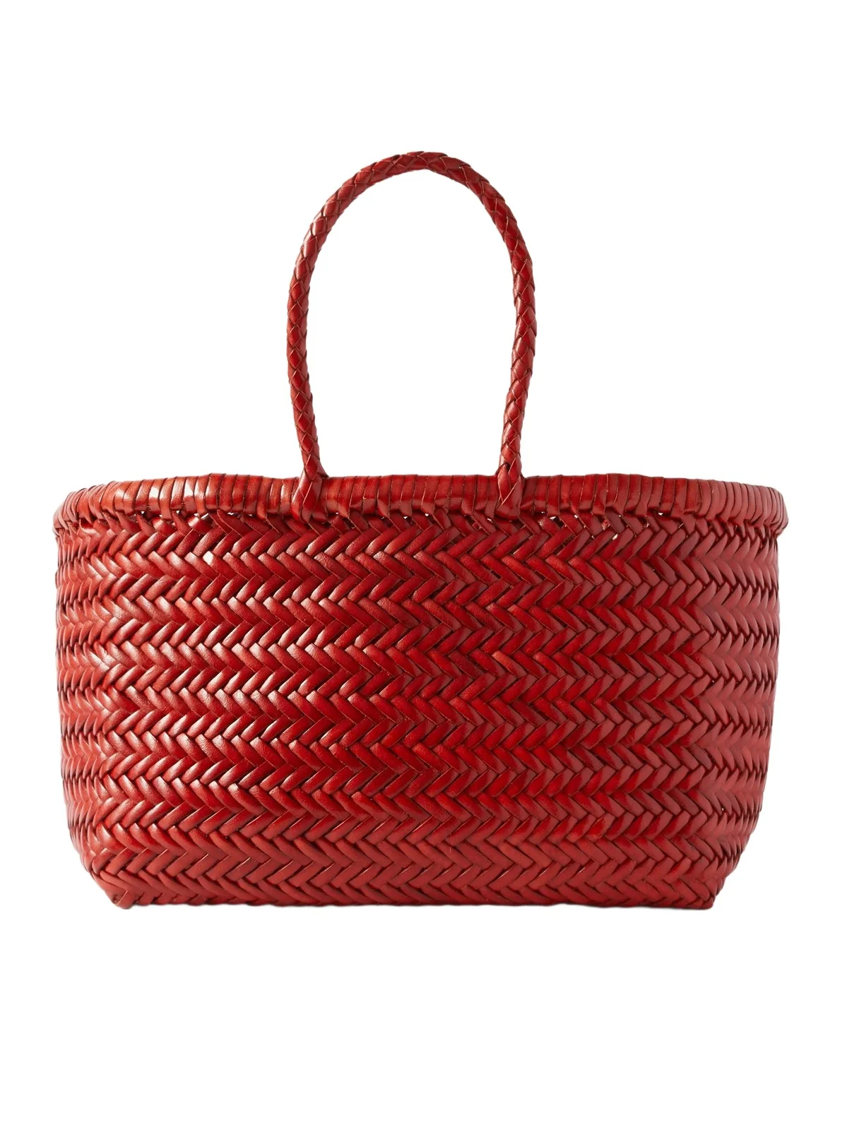 Bamboo Triple Jump Small Woven Leather Tote Bamboo Triple Jump Small Woven Leather Tote