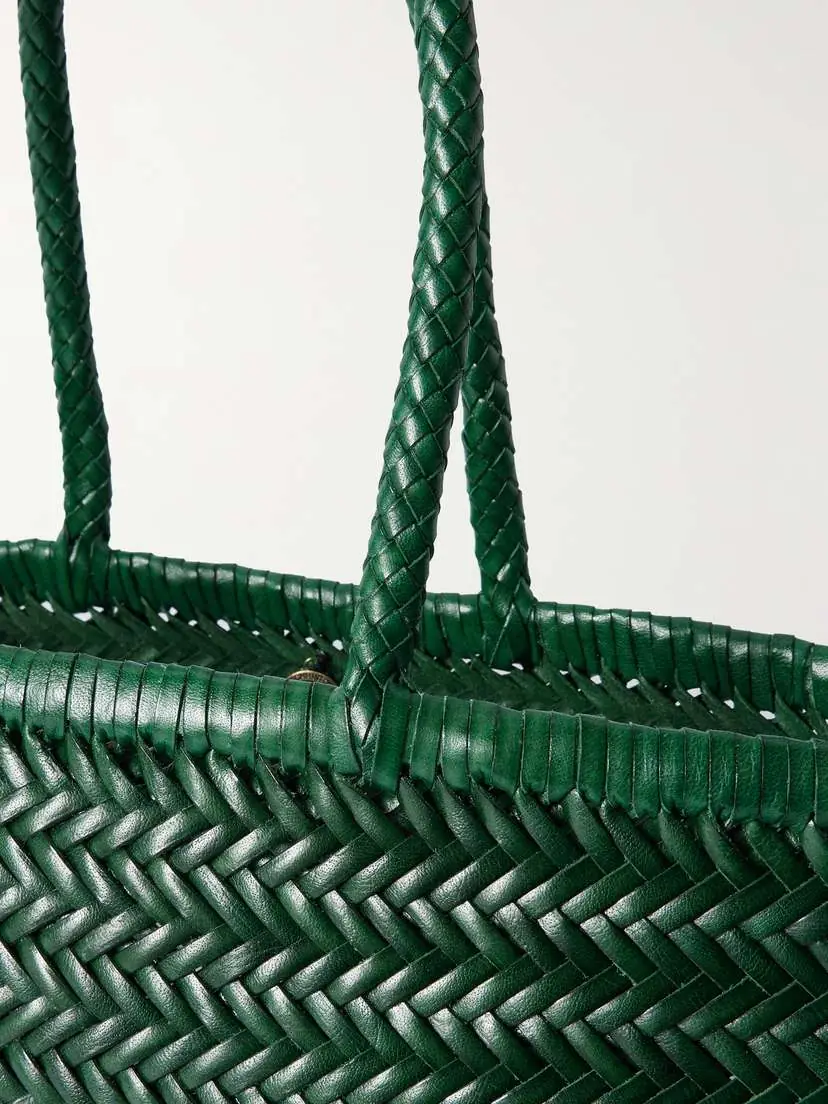 Dragon Diffusion Bamboo Triple Jump Big Woven Leather Tote | Thumbnail 4
