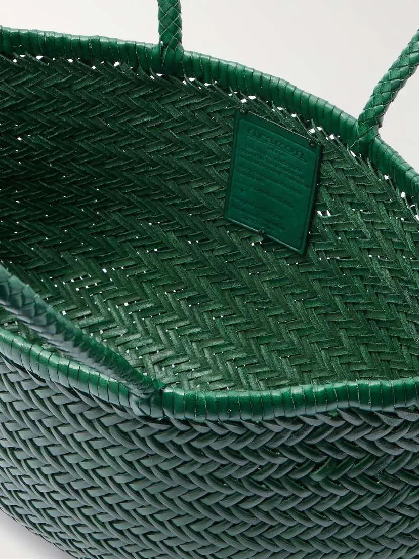 Dragon Diffusion Bamboo Triple Jump Big Woven Leather Tote | Thumbnail 5