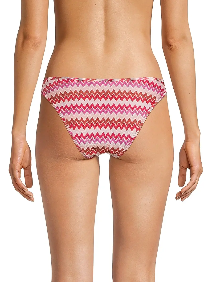 Ramy Brook Women's Isla Chevron Bikini Bottom | Thumbnail 5