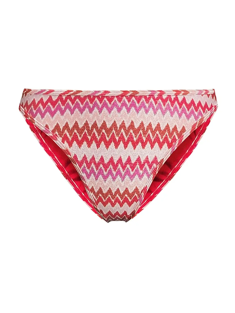 Ramy Brook Women's Isla Chevron Bikini Bottom | Image 1 Ramy Brook Women's Isla Chevron Bikini Bottom | Image 1